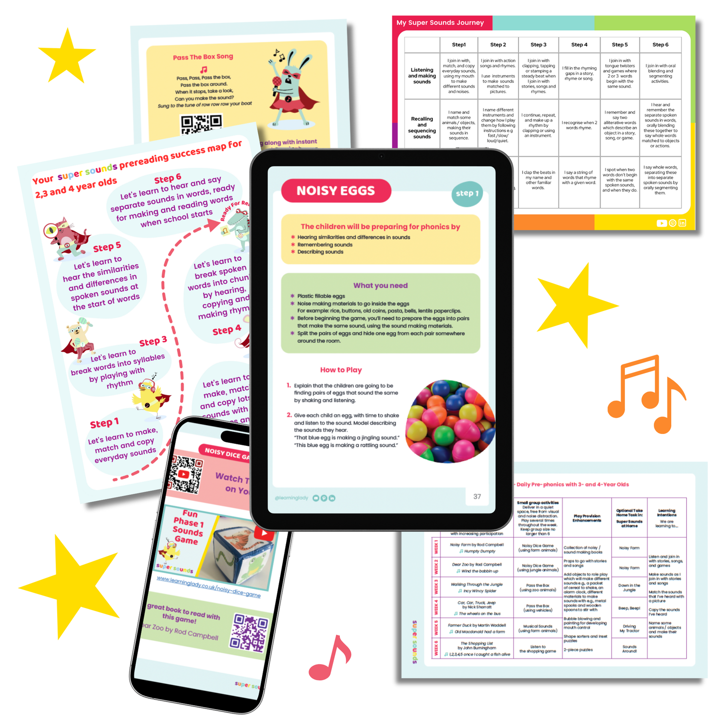 Super Sounds Prephonics Programme - Instant Download